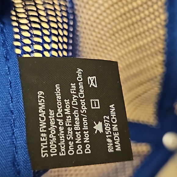 MIRMARU Baseball Cap Hat with Sparkly Puff Print USA  NWT - Picture 6 of 6